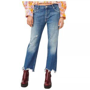 Free People Maggie Mr Straight Jeans Dark Denim